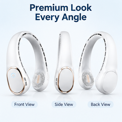 🌬️ VEYRASY® 360° Hands-Free Wearable Neck Fan