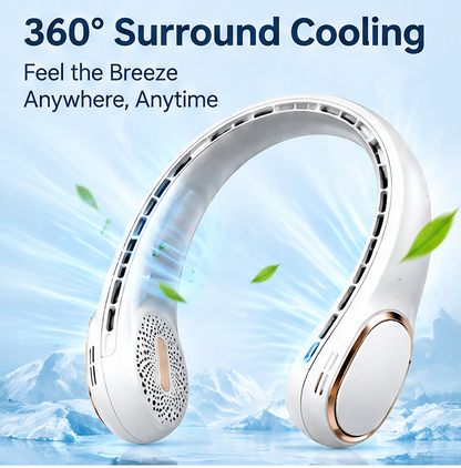 🌬️ VEYRASY® 360° Hands-Free Wearable Neck Fan