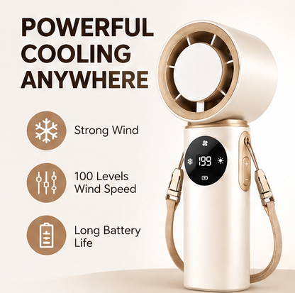 ⚡ VEYRASY® Handheld Turbo Cooling Fan