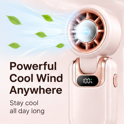 🌸 VEYRASY® Ultra-Light 120g Handheld Pocket Fan