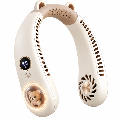 🐻 VEYRASY® Cute Bear Portable Neck Fan