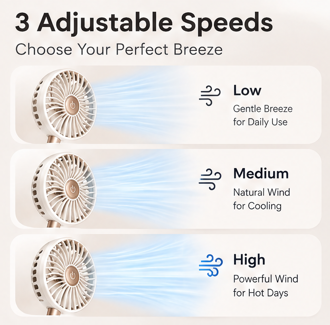 ❄️ VEYRASY® 360° Flexible Dual-Head Portable Neck Fan