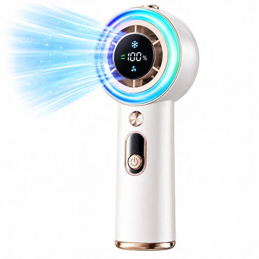 🎁 VEYRASY® Handheld Turbo Cooling Fan with LED Digital Display
