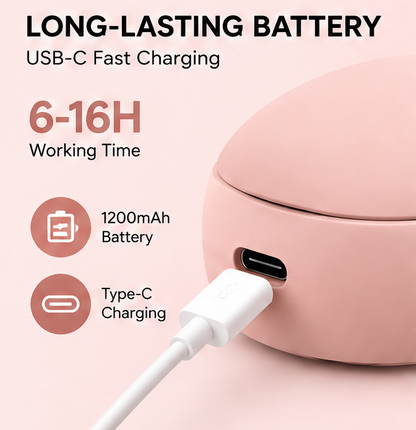 🔋 VEYRASY® 5-Speed Wearable Neck Fan with LED Digital Display
