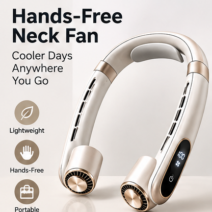 ✨ VEYRASY® Hands-Free Neck Fan with LED Digital Display