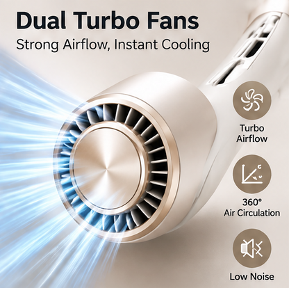 ✨ VEYRASY® Hands-Free Neck Fan with LED Digital Display