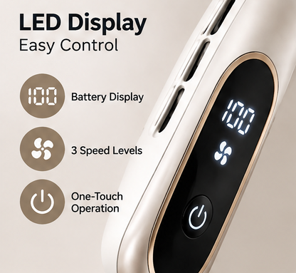 ✨ VEYRASY® Hands-Free Neck Fan with LED Digital Display